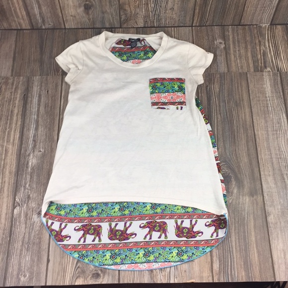 rue 21 t-shirt Elephant Print Women’s Size XS Used - Picture 6 of 8